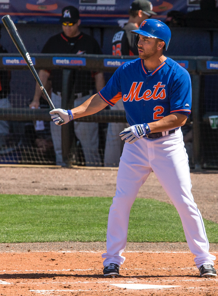 Anthony Seratelli batting for the New York Mets